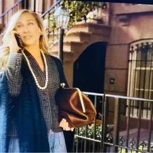 AOTA Elegant Burgundy Vegan Leather Clutch